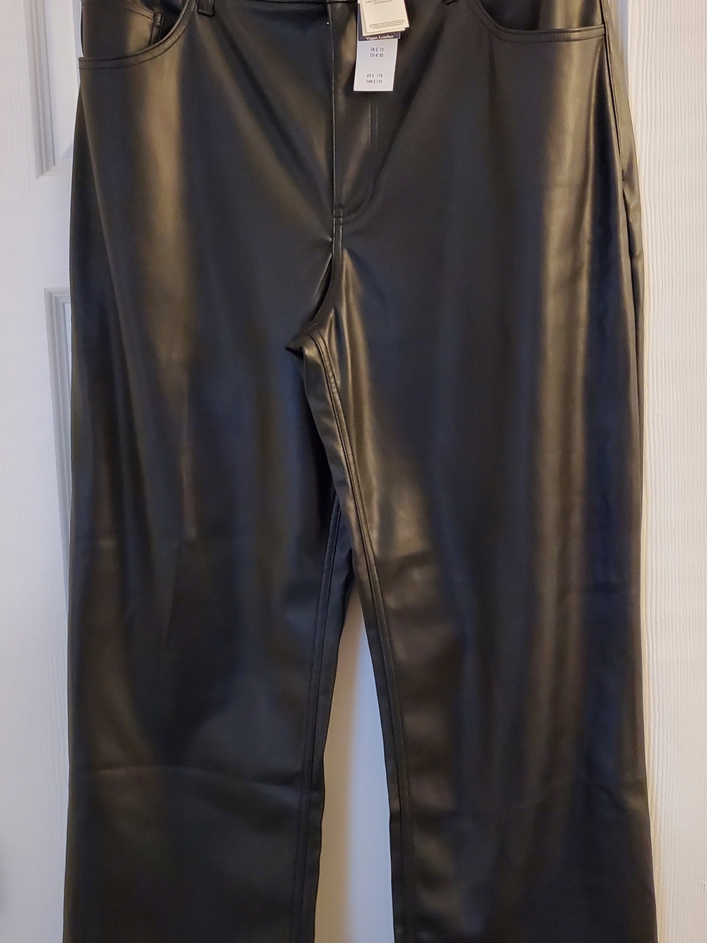 Abercrombie & Fitch Black Vegan Leather Pants 34
